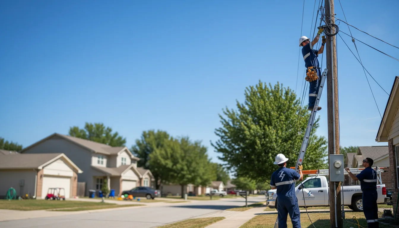 Residential electrician providing installation services in Baldwin, IL